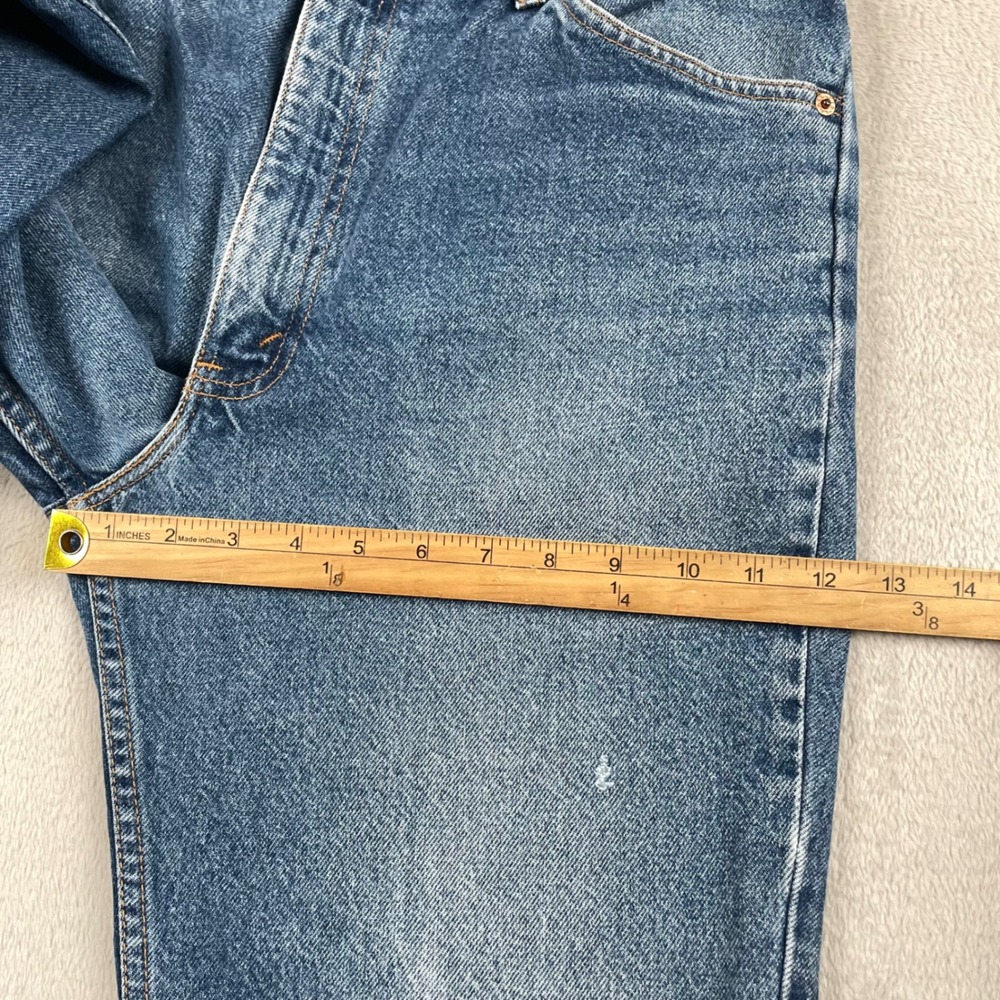Vintage Levi 517 Jeans Mens 34x28 Blue Faded Orange Tab Retro Bootcut oREAD - Picture 9 of 11